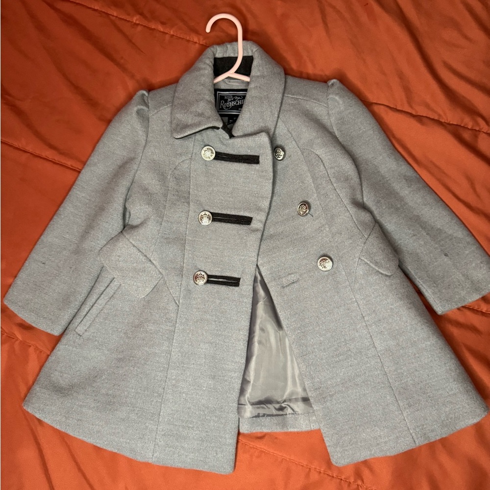Gray Toddlers Peacoat